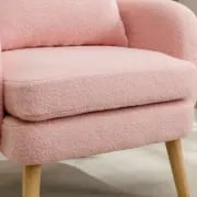 Picture of Velvera Velvet Armchair – Soft Comfort with Natural Wood Legs