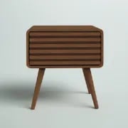 Picture of Birilian Natural Wood Side table - One drawer