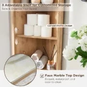 Picture of Bronze Natural wood Bathroom Cabinet