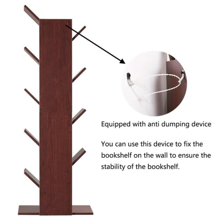 Picture of Pibble 9 -Tier Standard Bookcase - Brown