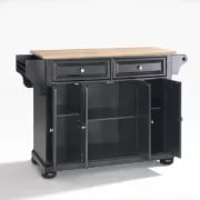 Talya Wide Rolling Kitchen Island