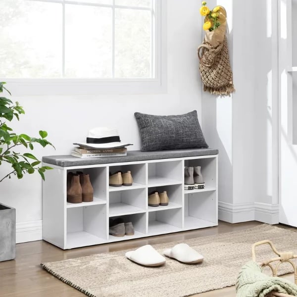 Picture of cubla Shoe Storage Bench -white