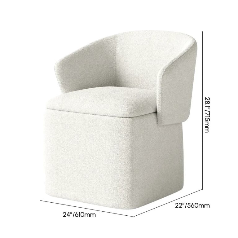 Novo Storage chair - Natural Wood Frame