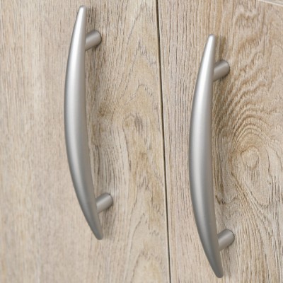 Silia Kitchen Unit – Natural Wood Design with Open and Closed Storage