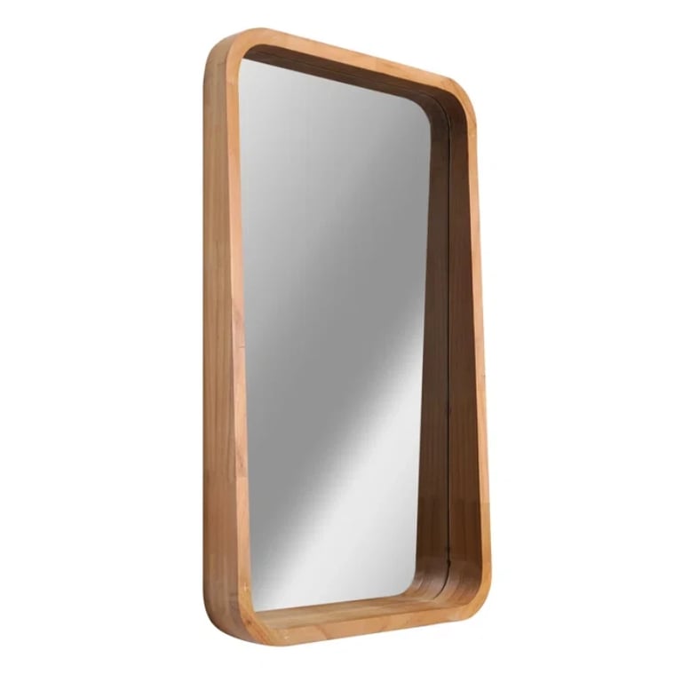 Axania Rectangle Wood Wall Mirror