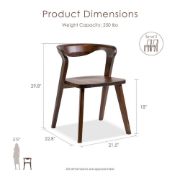 Virel Dining Set – Sculptural Natural Wood Design