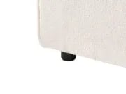 Luvo Ottoman – Square Plush Design with Natural Wood Frame