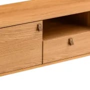 صورة فييرا – وحدة تلفاز من الخشب الطبيعي بتصميم مينيمالي أنيق