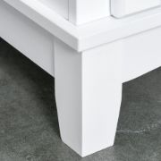 Costa Kitchen Hutch Compact Storage Cabinet with Glass Doors - Natural Wood