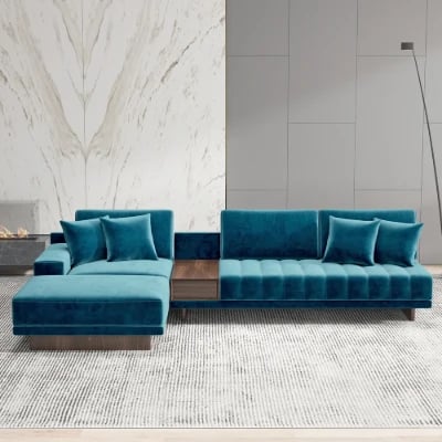 Picture of Armia L-Shaped Sectional – Natural Wood