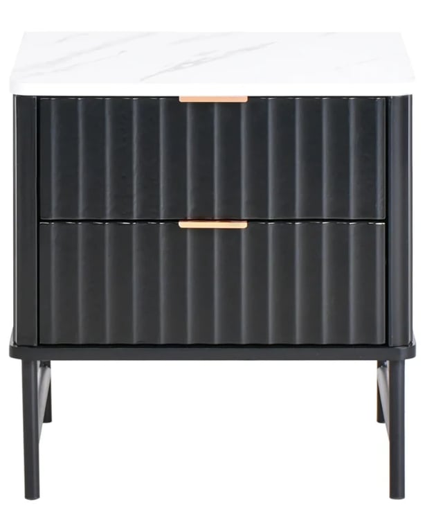 Lorven Modern Bedside Table – Natural Wood