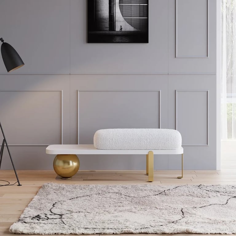 صورة أورين – مقعد عصرى أنيق – خشب طبيعي و أرجل من المعدن