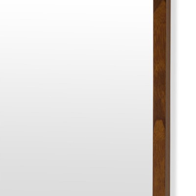 Brown Rectangle Wood Leaner Mirror 