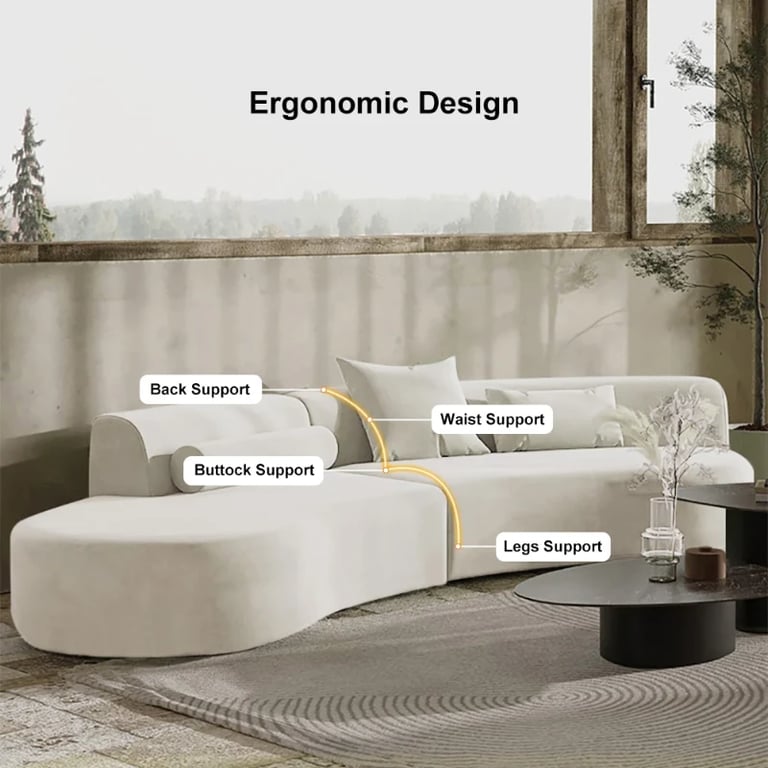 صورة كنبة إلورا المخملية