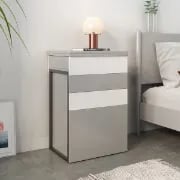 Enoro Makeup Vanity with Mirror Foldable Dressing Table with Stool & Hidden Drawer - Natural wood