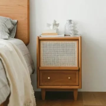 Picture of Avvelo Rattan Nightstand - 2 drawers