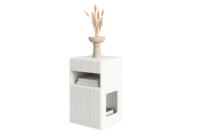 Picture of Glamor Natural wood Side table - Open storage