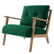 Picture of Casilo Natural Wood Armchair – Vintage Charm & Everyday Comfort