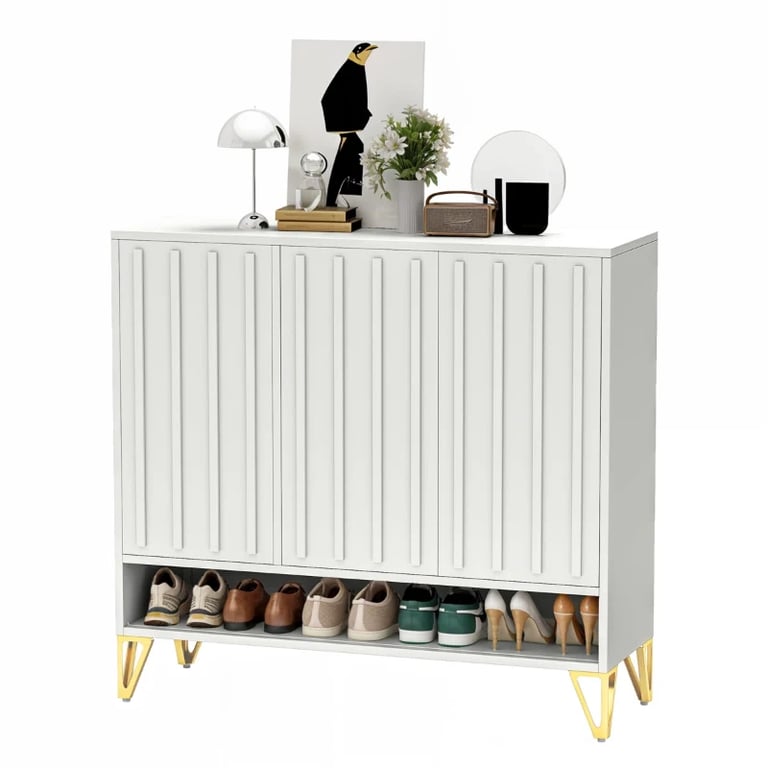 Blanchette – Modern Natural Wood Shoe Cabinet