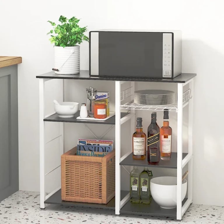 Slushy Rolling Kitchen Island with Metal Frame