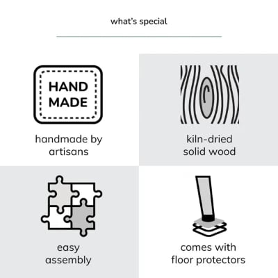 صورة طاولة جانبية خشب طبيعى - بيردين