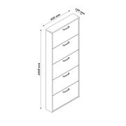 Muirenn 15 Pair Shoe Storage Cabinet