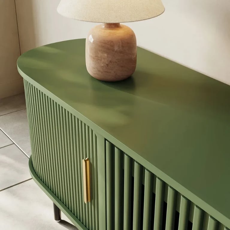 Valeno – Practical TV Unit – Natural Wood with Metal Legs