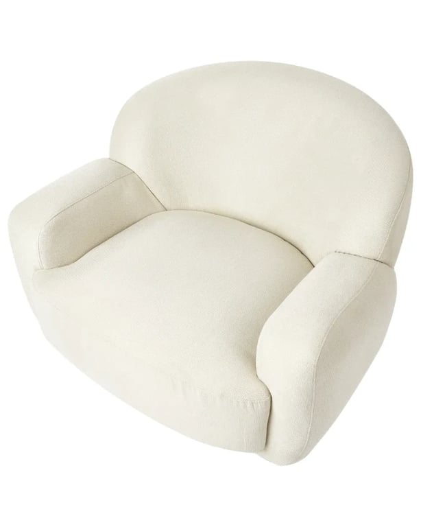 Aurix – Swivel Lounge Chair with Golden Stainless Base