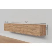 Picture of Avian Wall Mounted TV Stand – Natural Wood