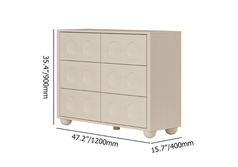 صورة خزانة نوفا – أناقة كلاسيكية مع  ٦ أدراج واسعة