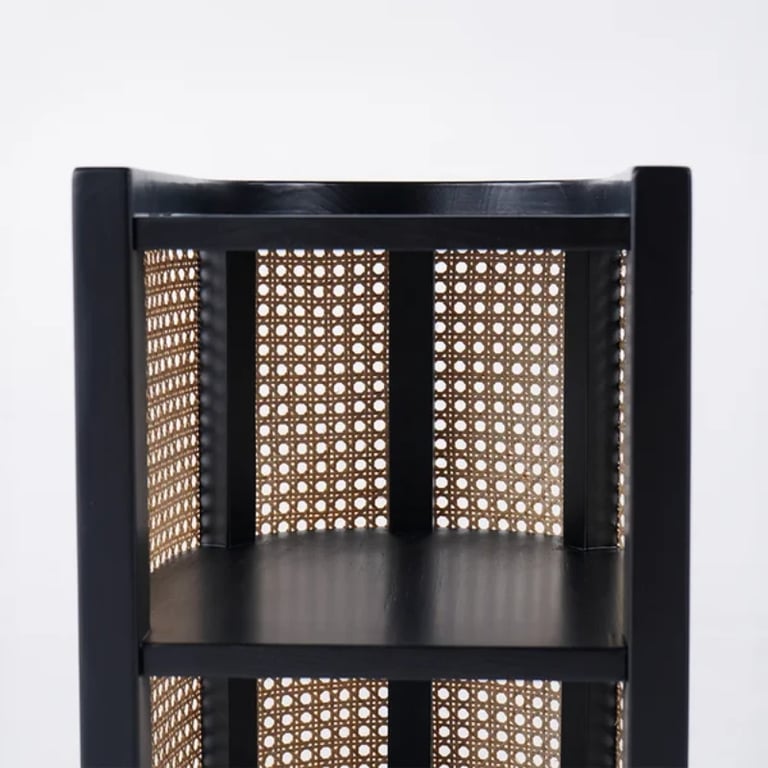 Picture of Klay Rattan Nightstand with natural wood