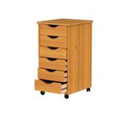 6 Drawer Rolling Storage Chest
