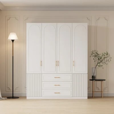 Picture of Lolly elegant wardrobe with shelves and drawers