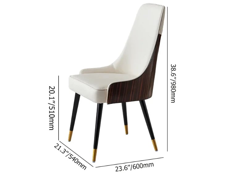 صورة كرسي طعام أرماني لوكس بتنجيد مريح