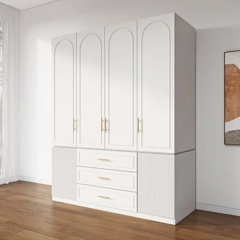 Picture of Lolly elegant wardrobe with shelves and drawers