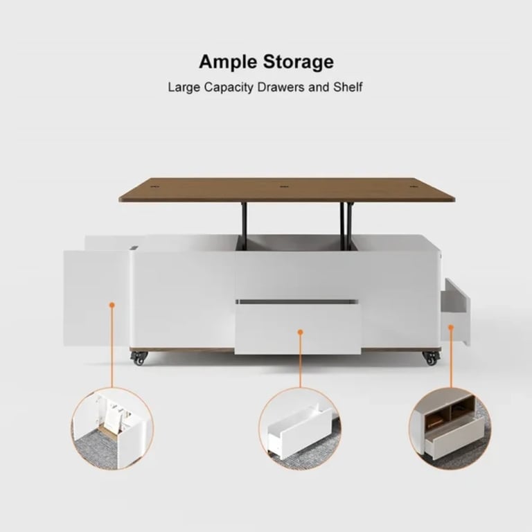 صورة ڤيلمار طاولة قهوة من الخشب الطبيعي  - متعددة الاستخدام