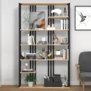 صورة خزانة كتب باولو مع  أرفف - خشب طبيعى