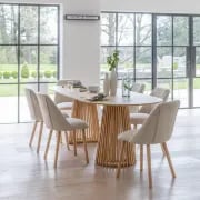 Picture of Willow Oval Natural Wood Dining Table
