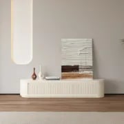 Levanto Set – Extendable TV Unit and Coffee Table with Marble-Effect Top