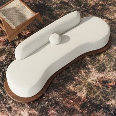 صورة كنبه ايلى - خشب طبيعى