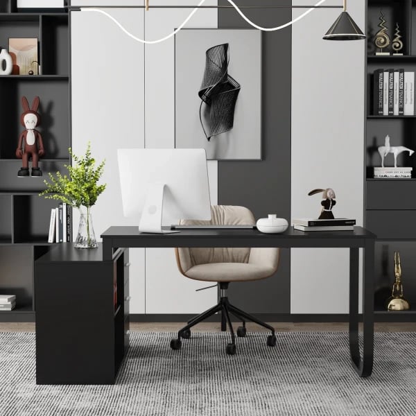 Éclipse Desk  - Natural wood.