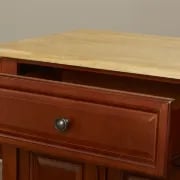 Talya Wide Rolling Kitchen Island