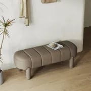 Arden – Upholstered Bench with Soft Curved Design