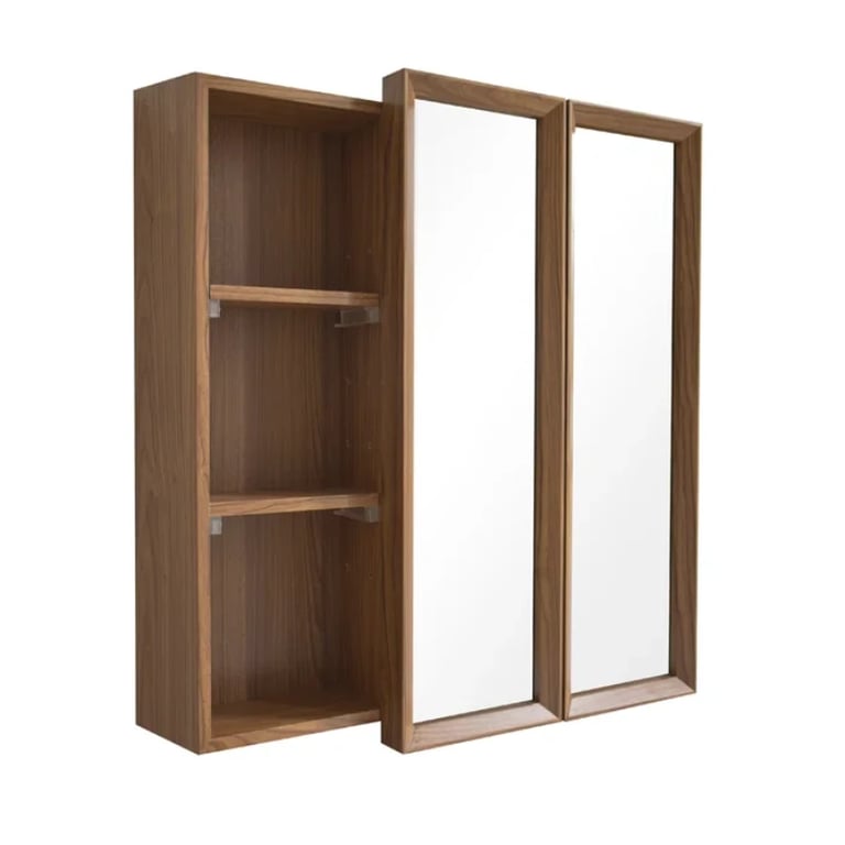 Ancelmo Surface Mount Frameless 2 Door Medicine Cabinet