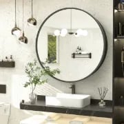 Picture of Streamlined round medicine cabinet Majiro