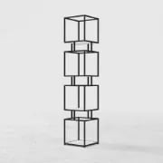 Lumière Display Shelf – Black Metal Frame with Minimal Design.