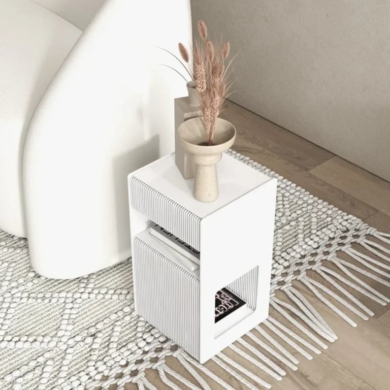 Picture of Glamor Natural wood Side table - Open storage