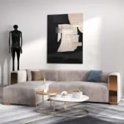 Picture of Luniva L-Shaped Sectional Sofa with Left Chaise – Gold Legs