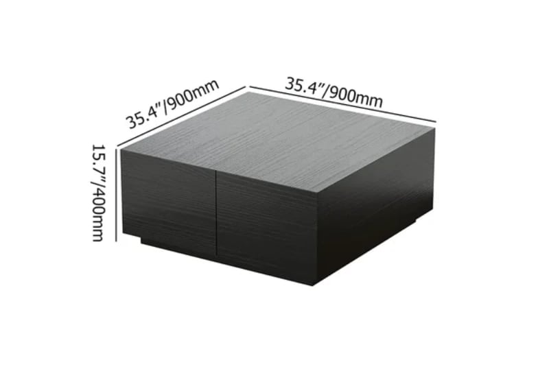 صورة بيلا طاولة قهوة من الخشب الطبيعي - 4 أدراج