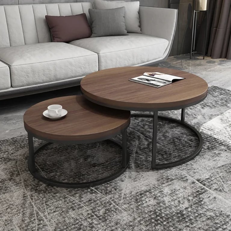 Picture of Fero Modern Natural Wood Coffee Table - 2 pieces